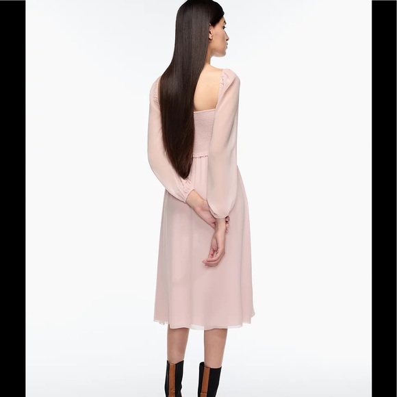 aritzia Wilfred Tempest Midi Dress Poetic Pink - Picture 5 of 10